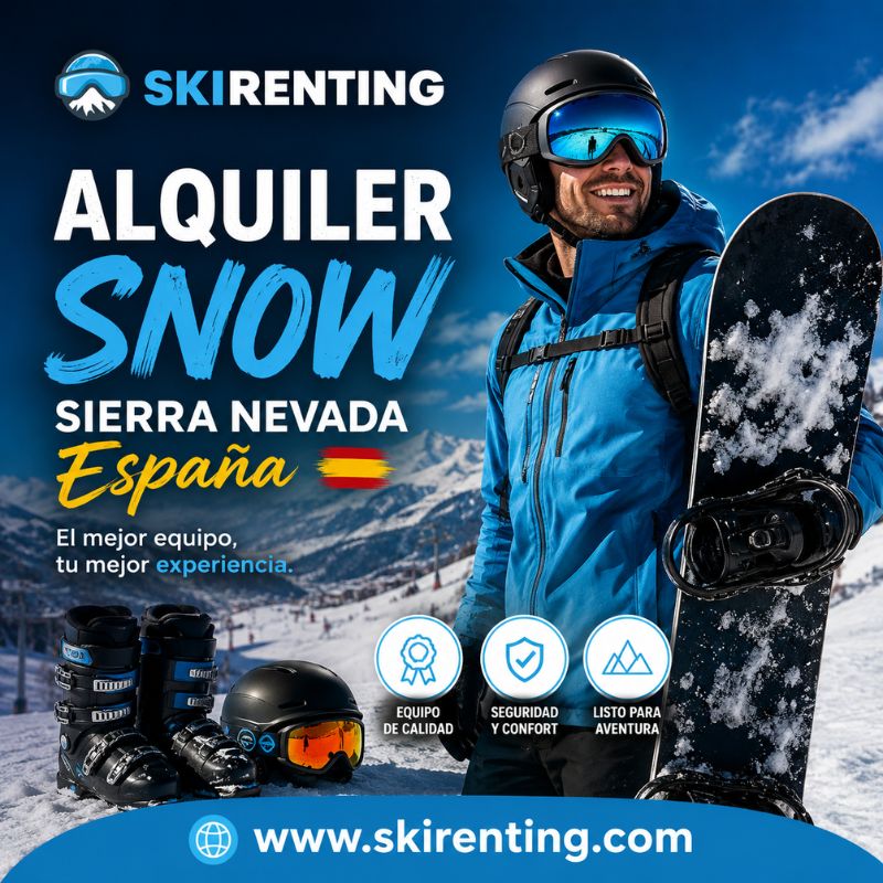 Vive la temporada de invierno con alquiler snow Sierra Nevada España